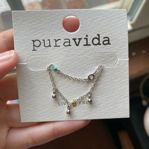 Layered pura vida necklace
